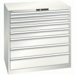 ARMOIRE 8 TIROIRS SÉRIE 78.293-CAPACITÉ 75KG-GRIS CLAIR - LISTA