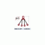 ELINGUE CHAINE 4 BRINS - CROCHETS AUTOMATIQUES - CMU 11200 KG (CLASSE 80)