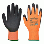 LOT DE 6 - PORTWEST A625 GANT PU VIS-TEX COUPURE D ORANGE/NOIR - TAILLE S - LA PAIRE