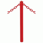 POTELET PROVINCE Ø76 MM CHAINES 2 ANNEAUX AGORA ROUGE 3020 - PROCITY