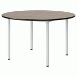 TABLE MALIBU Ø 120 T5 4P STRA ANTIB CHÊNE 1146/NOIR BLC 9016