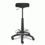 TABOURET RÉGLABLE EN HAUTEUR - MODÈLE TOLOSA TISSU ARAN NOIR