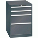 ARMOIRE NOIR 564X725X800 AVEC 4 TIR. 75KG _ 14.371.060 - LISTA