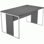 BUREAU PIEDS CADRES MÉTAL RAZOR 140CM - ANTHRACITE/BLANC - ARTARREDI