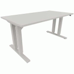 BUREAU RÉGLABLE HEAVY DUTY DOUBLE - 1530 MM - GRIS - ACTIFORCE