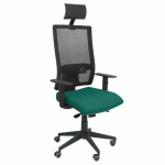 CHAISE DE BUREAU HORNA AVEC TÊTIÈRE - VERT