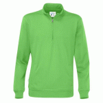 COTTOVER SWEATSHIRT COL ZIPPÉ UNISEX - CERTIFIÉ GOTS VERT - TAILLE S