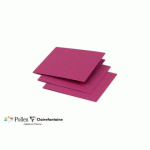 LOT DE 2 - PAQUET DE 25 CARTES PLIÉES POLLEN 116X116MM 210G/M² - FRAMBOISE