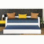 PACK BANQUETTE LIT GIGOGNE MOLOKAI + 2 MATELAS  BLANC 80X200 CM/OPT:MATELAS FEEVAH HR