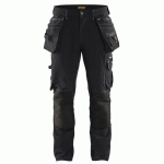 PANTALON DE TRAVAIL X1900 ARTISAN STRETCH 4D NOIR TAILLE 52 - BLAKLADER