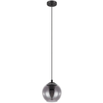 PENDANT LA LUMIÈRE ARISCANI NOIR TRANSPARENT Ø20CM H: 110CM