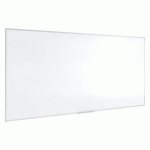TABLEAU BLANC MAGNÉTIQUE AYDA BI-OFFICE, SURFACE EN ACIER CÉRAMIQUE, CADRE EN ALUMINIUM, 240 X 120 CM