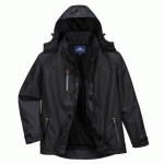 PORTWEST S555 VESTE DE PLUIE CLASSIC NOIR - TAILLE XXL