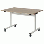 TABLE MALIBU RAB. 120X80 T5 DL STRA ABS CHÊNE 1146/BLC 9016