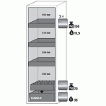 ARMOIRE SÉCURITÉ S-PHOENIX-90 S90.196.060.FDASR BLANC - ASECOS