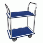 CHARIOT À PLATEAUX, 2 PLATEAUX, (L)730 X (L)470 MM