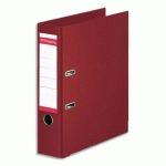 CLASSEUR A LEVIER PERGAMY - POLYPROPYLENE INTERIEUR/EXTERIEUR - DOS 8 CM - A4 - ROUGE BORDEAUX