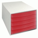 MODULE DE CLASSEMENT EXACOMPTA FANTASY WORKS 5 TIROIRS 21 8 (H) X 38 7 (L) X 28 4 (P) CM FRAMBOISE