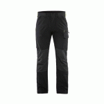 PANTALON DE TRAVAIL MAINTENANCE STRETCH 4D NOIR JAUNE FLUO - BLAKLADER