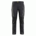 PANTALON DE TRAVAIL SERVICES STRETCH FEMME GRIS FONCÉ/NOIR TAILLE 50 - BLAKLADER