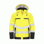 PROJOB 6440 PARKA PRIO HV - EN ISO 20471 CLASSE 3 / EN 343 CLASSE 3/3 JAUNE/NOIR - TAILLE XXXL