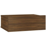 TABLE DE CHEVET FLOTTANTE CHÊNE MARRON 40X30X15 CM