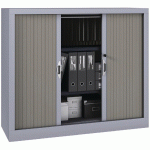 ARMOIRE À RIDEAUX 120 X 102 CM GALET/ALU - MANUTAN COLLECTIVITÉS