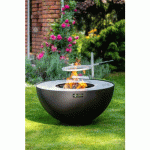 BRASERO BARBECUE PLANCHA BOULE BLACK - DIAMETRE 100 CM + GRILLE FEU DU JARDIN