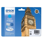 CARTOUCHE EPSON T7032 CYAN POUR IMPRIMANTES JET D