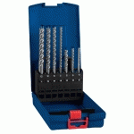 COFFRET DE 7 FORETS POUR PERFORATEUR SDS PLUS 7X 5-6-6-8-8-10-12 MM - BOSCH EXPERT - 2608900195