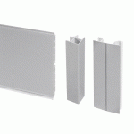 KIT DE PLINTHES DE CUISINE PLASLINE - H 100 MM L 2350 MM - AVEC CONNECTEURS D