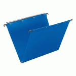LOT DE 10 - DOSSIER SUSPENDU POUR TIROIRS POLYPROPYLÈNE OPAQUE ULTIMATE ELBA FOND 15 MM BLEU