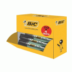 PACK DE 20 MARQUEURS ONYX BIC NOIR POINTE BISEAUTÉE 4 À 7,5 MM + 4 OFFERTS