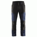 PANTALON DE TRAVAIL SERVICES STRETCH MARINE FONCÉ/NOIR TAILLE 50C - BLAKLADER