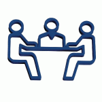 PICTOGRAMME NEOSIGN 3D MUR SALLE DE RÉUNION BLEU - MANUTAN COLLECTIVITÉS