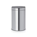 POUBELLE TOUCH BIN DEMI LUNE 40 L MÉTAL MAT BRABANTIA