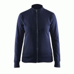 SWEAT ZIPPÉ FEMME MARINE TAILLE XL - BLAKLADER