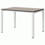 TABLE MALIBU 120X80 T6 SOUDÉ STR ACACIA/NOIR BLC 9016 - MANUTAN EXPERT