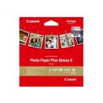 CANON PAPIER PHOTO GLACÉ EXTRA II PP-201 5 × 5 PO (13 × 13 CM) - 20 FEUILLES