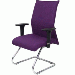 CHAISE FIXE ALBACETE ACCOUDOIRS RÉGLABLES - VIOLET