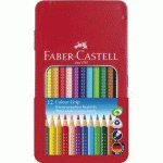 LOT DE 2 - FABER-CASTELL CRAYON DE COULEUR COLOUR GRIP, ÉTUI DE 12