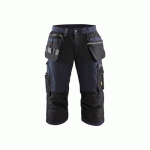 PANTACOURT AVEC STRETCH MARINE FONCÉ NOIR - BLAKLADER