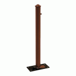 POTELET RABATTABLE SOLIBLOC Ø 76 MM AGORA - ASPECT CORTEN - PROCITY