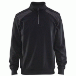 SWEAT COL CAMIONNEUR BICOLORE NOIR/GRIS FONCÉ TAILLE L - BLAKLADER