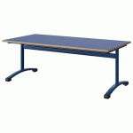 TABLE MALIBU 160X80 T3 DL STRA ALAISÉ BLEU U525/BLEU 5005