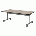 TABLE MALIBU RAB 160X80 T3 DL ST ANTIB ACACIA/NOIR GRIS 9006
