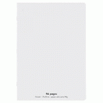 CAHIER ECO - PIQUE - COUVERTURE POLYPRO - 96 PAGES - 17X22 CM - 90G - GRANDS CARREAUX - GRIS