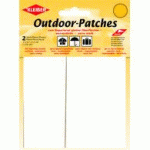 LOT DE 5 - PATCH D'EXTÉRIEUR, AUTOCOLLANT, 65 X 120 MM, BLANC