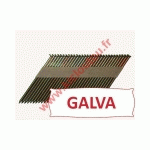 POINTES 34° CRANTÉES GALVA 2.8X63 BOITE DE 2200 SANS GAZ
