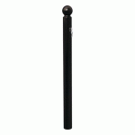 POTELET AMOVIBLE PRIMABLOC 3 CLÉS ID.BOULE ZINC NOIR 9005 - PROCITY